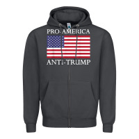 Smoke pro america anti trump shirt   american usa flag resist t shirt Zipper Hoodie - linhVisuals
