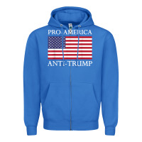 True Royal pro america anti trump shirt   american usa flag resist t shirt Zipper Hoodie - linhVisuals