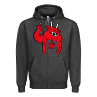 Charcoal Heather glynn academy mascot Zipper Hoodie - linhVisuals