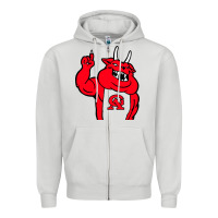 Dove Grey glynn academy mascot Zipper Hoodie - linhVisuals