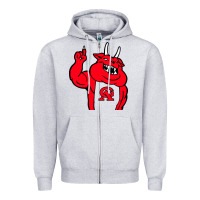 Heather Grey glynn academy mascot Zipper Hoodie - linhVisuals