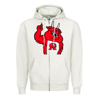 Oatmeal Heather glynn academy mascot Zipper Hoodie - linhVisuals