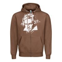 Chestnut beethoven Zipper Hoodie - linhVisuals