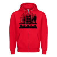 Red the man from uncle Zipper Hoodie - linhVisuals
