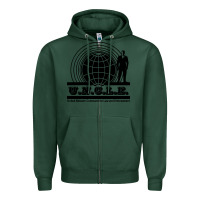 Sports Green the man from uncle Zipper Hoodie - linhVisuals