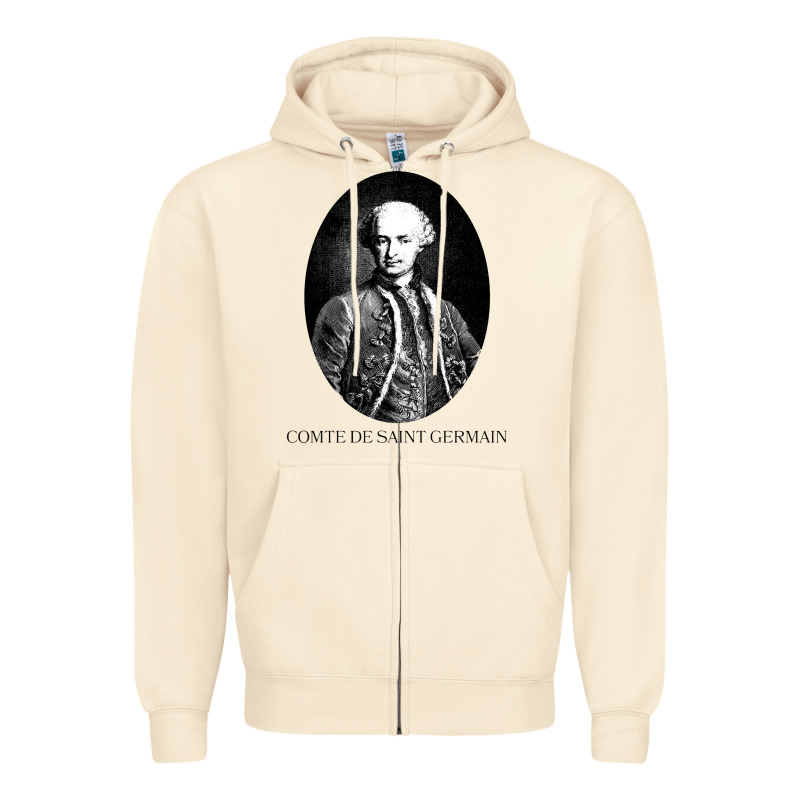 Comte De Saint Germain Occultist Philosopher Zipper Hoodie by linhVisuals | Teevron