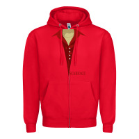 Red scarface Zipper Hoodie - linhVisuals