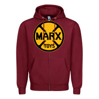 Burgundy marx toys Zipper Hoodie - linhVisuals