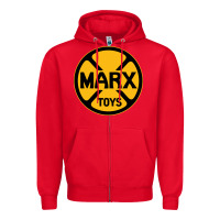 Red marx toys Zipper Hoodie - linhVisuals