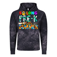 Cloud Black So Long Pre K Hello Summer Vintage Hoodie - CowhideDigitalArt