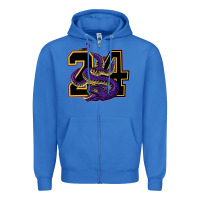 True Royal Mamba #24 Zipper Hoodie - linhVisuals