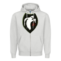 Dove Grey season  ghost army Zipper Hoodie - linhVisuals