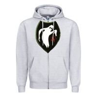 Heather Grey season  ghost army Zipper Hoodie - linhVisuals