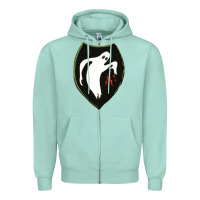 Seafoam season  ghost army Zipper Hoodie - linhVisuals