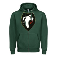 Sports Green season  ghost army Zipper Hoodie - linhVisuals