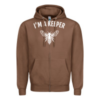 Chestnut beekeeper im a keeper Zipper Hoodie - linhVisuals