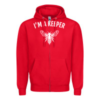 Red beekeeper im a keeper Zipper Hoodie - linhVisuals