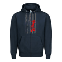 Navy rc racing american flag radio control rc car t shirt Zipper Hoodie - linhVisuals