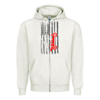 Oatmeal Heather rc racing american flag radio control rc car t shirt Zipper Hoodie - linhVisuals