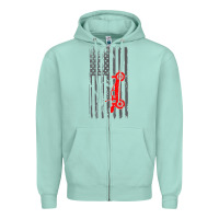 Seafoam rc racing american flag radio control rc car t shirt Zipper Hoodie - linhVisuals