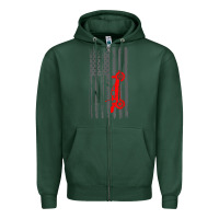 Sports Green rc racing american flag radio control rc car t shirt Zipper Hoodie - linhVisuals