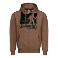 Chestnut sasquatch country   sasquatch Zipper Hoodie - linhVisuals