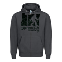 Smoke sasquatch country   sasquatch Zipper Hoodie - linhVisuals
