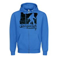 True Royal sasquatch country   sasquatch Zipper Hoodie - linhVisuals