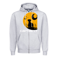 Heather Grey carhartt vintage company Zipper Hoodie - linhVisuals