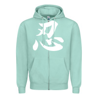 Seafoam shinobi light ninja Zipper Hoodie - linhVisuals