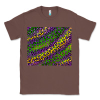 Chestnut mardi gras leopard background Classic Tee - RanaPortraitStore