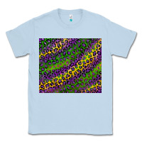 Dusty Blue mardi gras leopard background Classic Tee - RanaPortraitStore