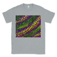 Heather Grey mardi gras leopard background Classic Tee - RanaPortraitStore