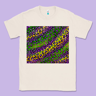 Mardi Gras Leopard Background Classic Tee Designed By Ranaportraitstore
