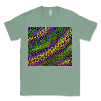 Sage mardi gras leopard background Classic Tee - RanaPortraitStore