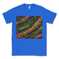 True Royal mardi gras leopard background Classic Tee - RanaPortraitStore