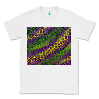 White mardi gras leopard background Classic Tee - RanaPortraitStore