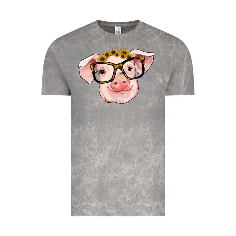 Sunflowers With Pig Vintage Tee by RanaPortraitStore | Teevron
