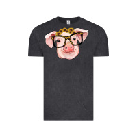Vintage Black sunflowers with pig Vintage Tee - RanaPortraitStore