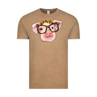 Vintage Coffee sunflowers with pig Vintage Tee - RanaPortraitStore