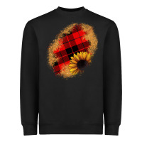 Black sunflower Christmas patch Heavyweight Sweatshirt - JahusDesignShop