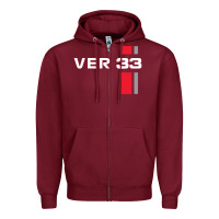 Burgundy race 33 Zipper Hoodie - linhVisuals