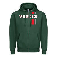 Sports Green race 33 Zipper Hoodie - linhVisuals