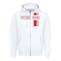 White race 33 Zipper Hoodie - linhVisuals