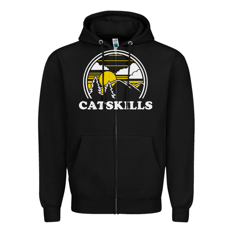 Catskills New York Vintage Zipper Hoodie by linhVisuals | Teevron