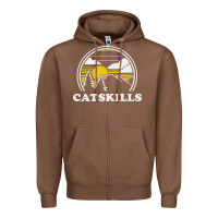 Chestnut catskills new york vintage Zipper Hoodie - linhVisuals