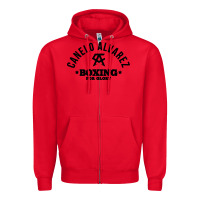 Red canelo alvarez boxing Zipper Hoodie - linhVisuals