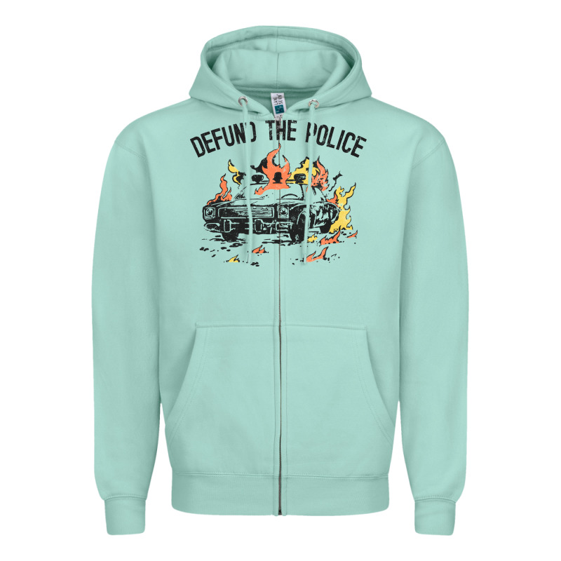 Defund The Police Zipper Hoodie by linhVisuals | Teevron