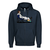 Navy #formula 1 Zipper Hoodie - linhVisuals