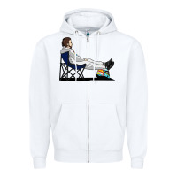 White #formula 1 Zipper Hoodie - linhVisuals